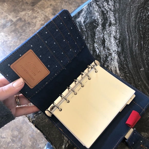 ****SOLD ON MERCARI**** Denim Filofax Pocket! - Picture 3 of 5
